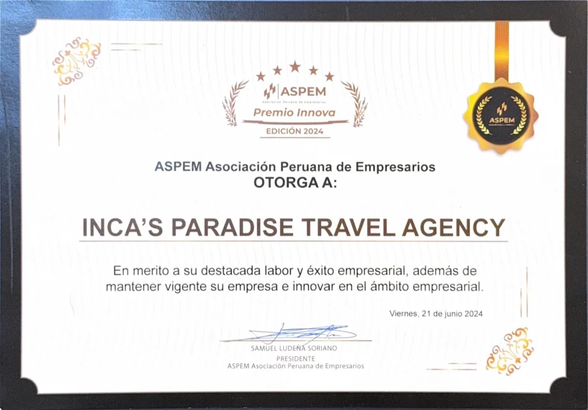 Premio per l'Innovazione 2024 – Associazione Peruviana degli Imprenditori (ASPEM)